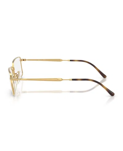 Ray Ban Rectangle-frame Glasses In Gold