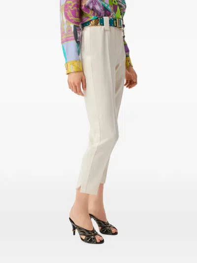 Versace Evening Tailoring Pants In White