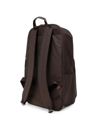 Agnès B. Logo Patched Backpack In Blue