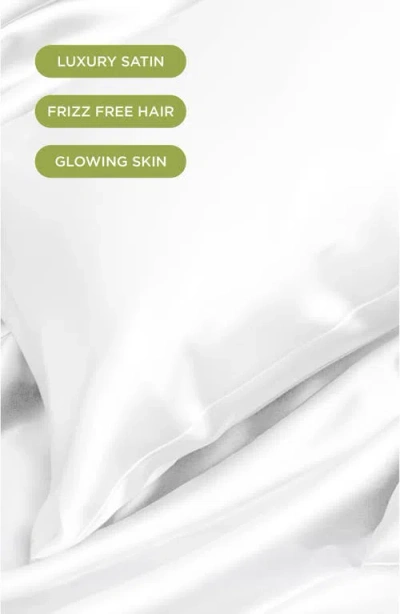 Night Satin Pillowcase In White