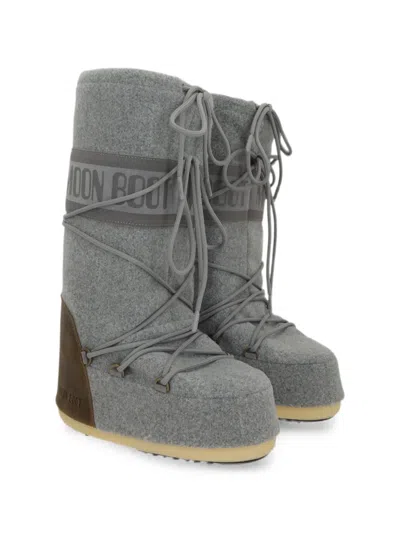 Moon Boot Logo-embellishment Boots In Multi