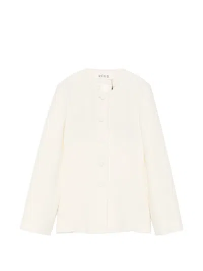 BOUCLÉ-TEXTURE SINGLE-BREASTED JACKET