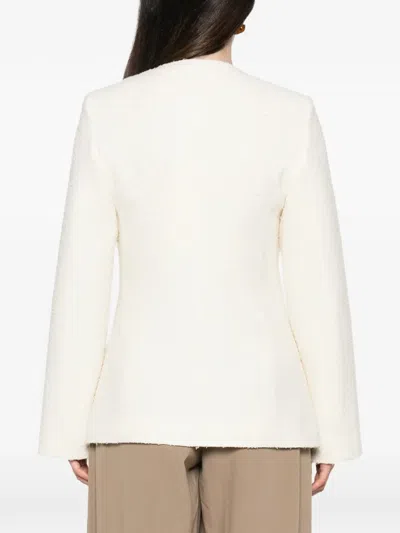 BOUCLÉ-TEXTURE SINGLE-BREASTED JACKET
