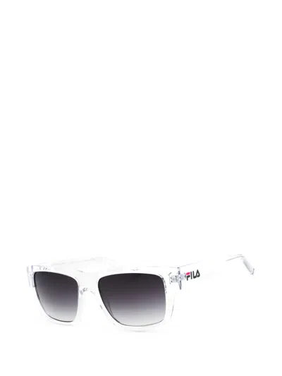 Fila Rectangle-frame Sunglasses In White