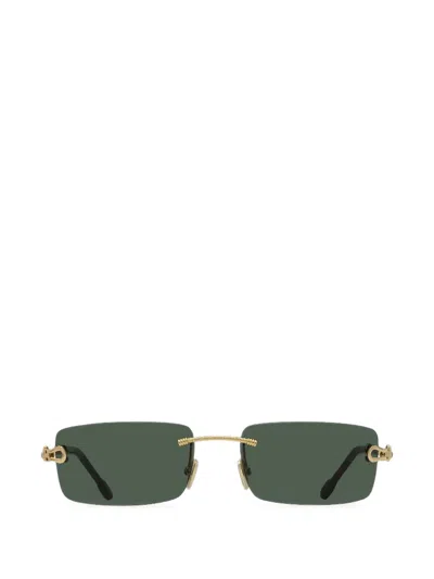 RECTANGLE-FRAME RIMLESS SUNGLASSES