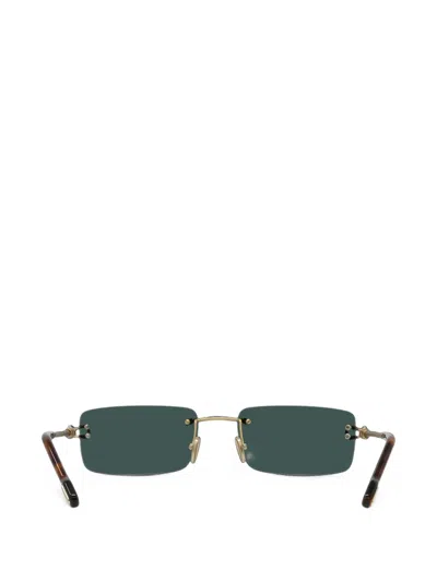 RECTANGLE-FRAME RIMLESS SUNGLASSES