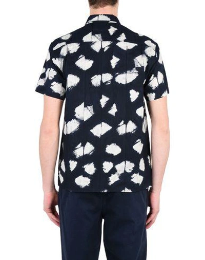 Shop Ymc You Must Create Patterned Shirt In Dark Blue