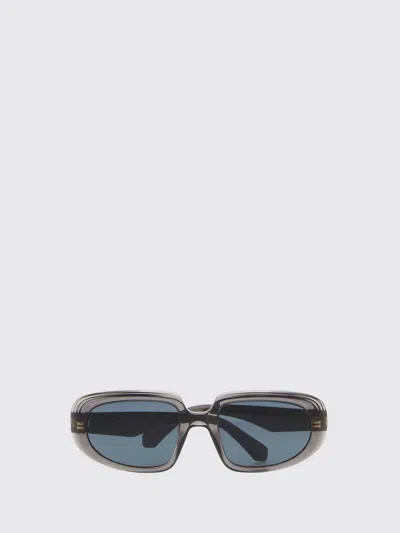 Loewe Gray Rectangular Anagram Sunglasses In Blue