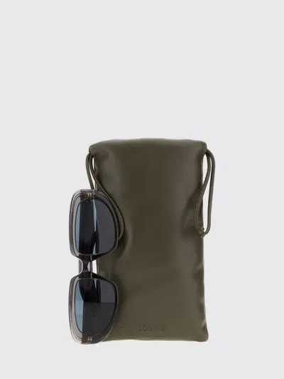 Loewe Gray Rectangular Anagram Sunglasses In Blue