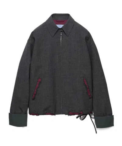 Prada Bomber Jacket In Black