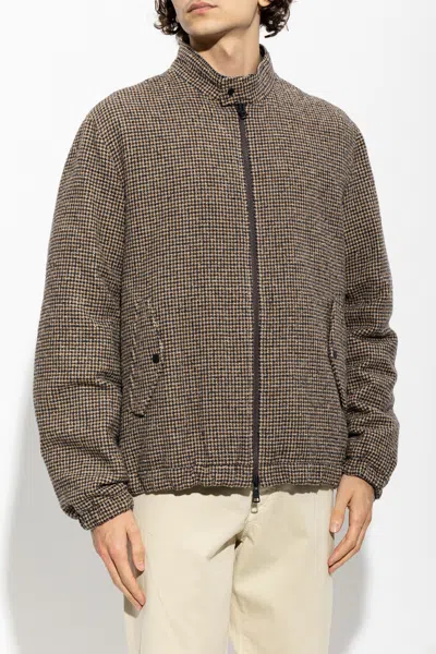 Moncler Ebrodel Reversible Wool-blend Down Jacket In Multi