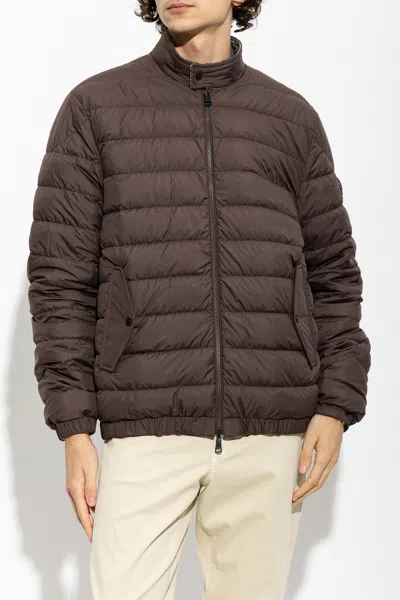 Moncler Ebrodel Reversible Wool-blend Down Jacket In Multi