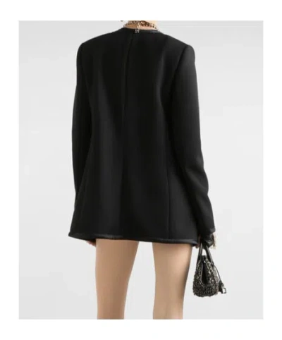 Dolce & Gabbana Embellished Button-front Jacket In Black
