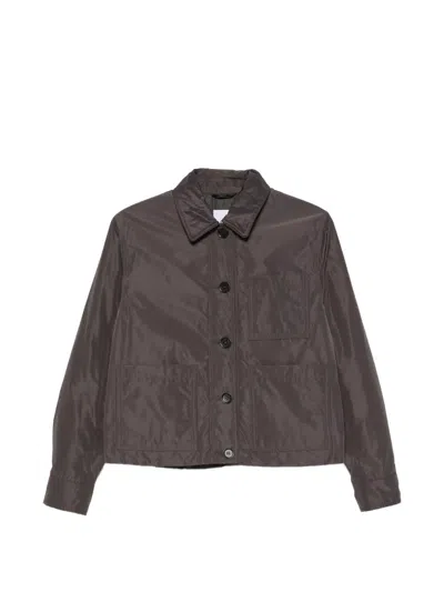 Aspesi Button-up Patch-pocket Jacket In Brown