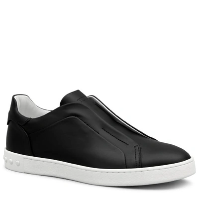 Tod's Black Laceless Low Sneakers