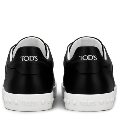 Shop Tod's Slip-on Shoes In Leather In Black