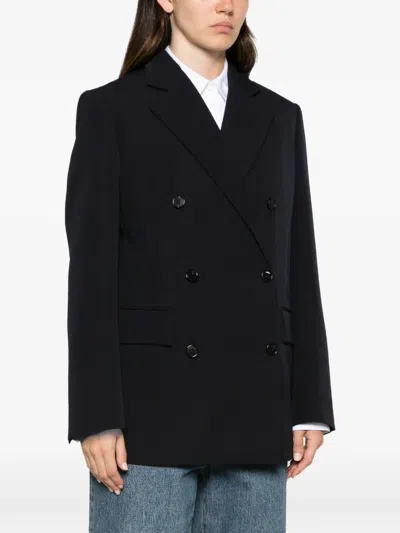 Loewe Detachable Sailor Panel Double-breasted Jacket In Multi