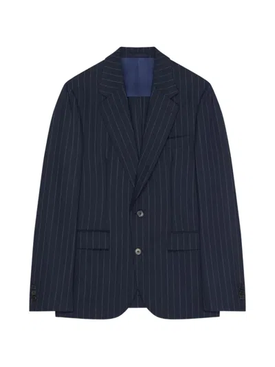 Givenchy Single-breasted Deconstructed Striped Jacket In Wool In Multi