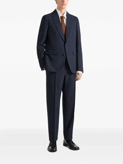 Givenchy Single-breasted Deconstructed Striped Jacket In Wool In Multi