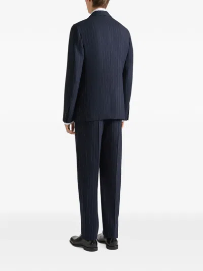 Givenchy Single-breasted Deconstructed Striped Jacket In Wool In Multi