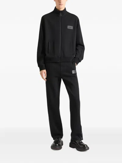 Givenchy Logo-patch Zip-up Sweatshirt In Multi