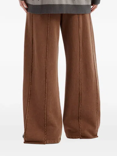 Mini Cream Exposed-seam Drawstring Trousers In Multi