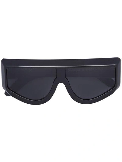 Shop Wanda Nylon Rizzo Sunglasses In Black