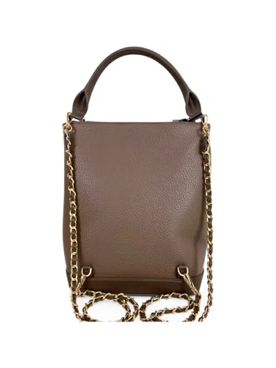 Twinset Chain-strap Backpack In Orange