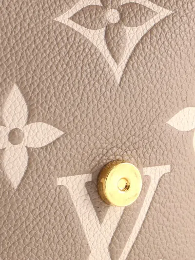Pre-owned Louis Vuitton Tiny Bicolor Monogram Empreinte Giant Backpack In Neutrals