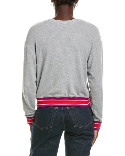 Michael Stars Kimora Crew Neck Pullover In Gray