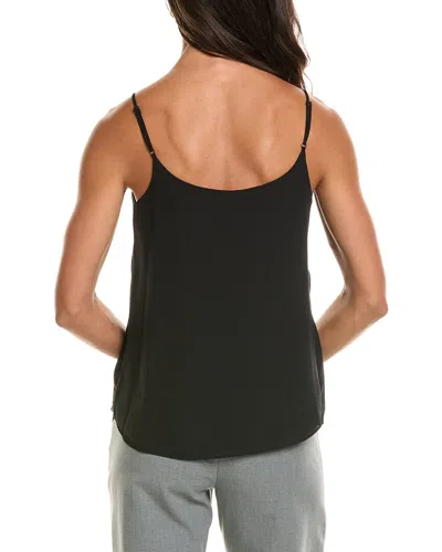 T Tahari Solid Spaghetti Strap Tank In Black