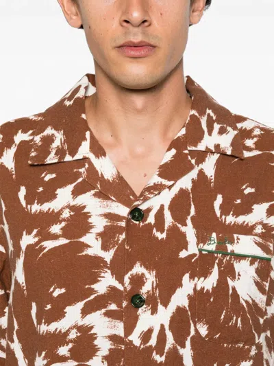 Bode Cow-print Flannel Shirt In Multi