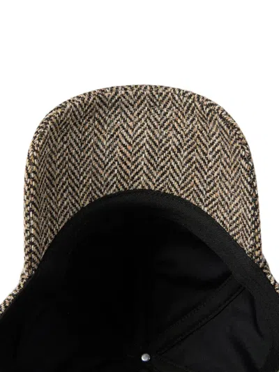 Paul Smith Wool Tweed Cap In Multi