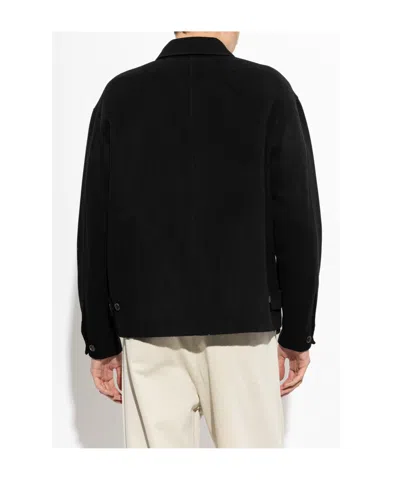 Frame Classic Collar Zip-front Casual Jacket In Multi