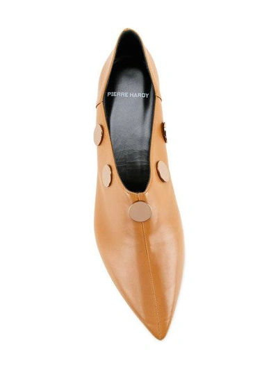 Shop Pierre Hardy Penny Pointed Toe Loafers