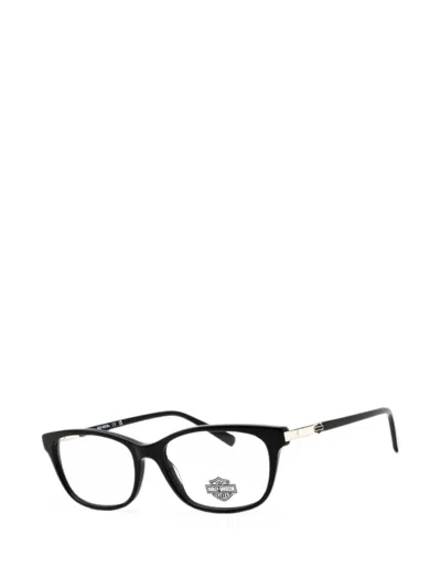 Harley-davidson Rectangle-frame Glasses In 블랙