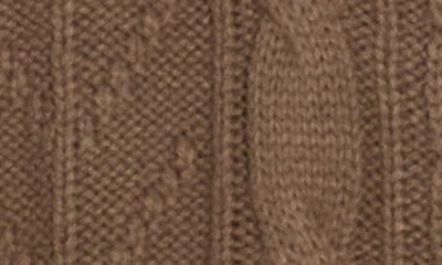 Splendid Cable Knit Half Zip Pullover In Brown