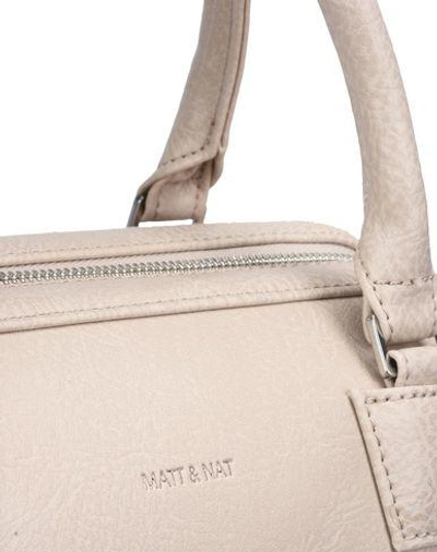 Shop Matt & Nat Handbags In Beige