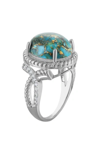 Fzn Turquoise Statement Ring In Turquoise