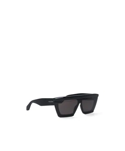 Alaïa Mask Oversized-frame Sunglasses In Black
