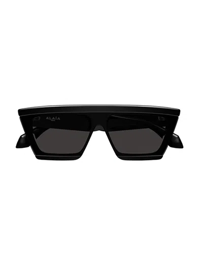 Alaïa Mask Oversized-frame Sunglasses In Black