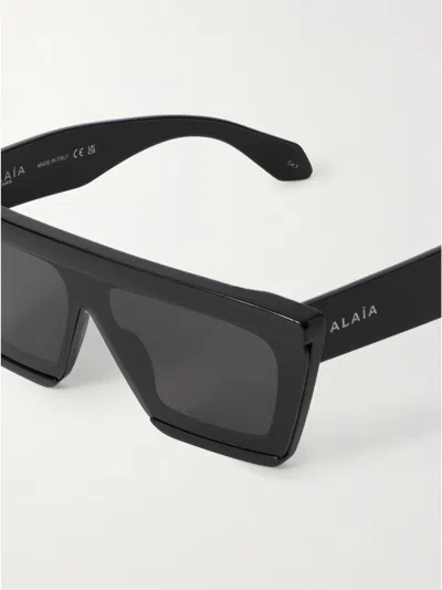 Alaïa Mask Oversized-frame Sunglasses In Black