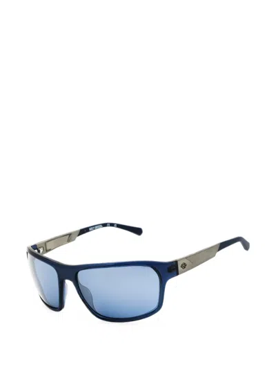 Harley-davidson Rectangle-frame Sunglasses In Blue
