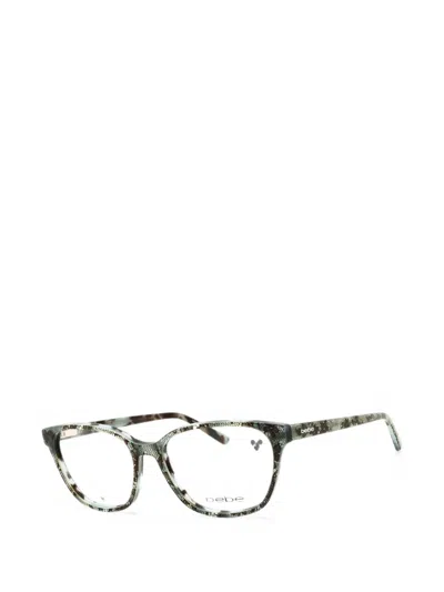 Bebe Ladies Blue Rectangular Eyeglass Frames Bb5220 In Gray