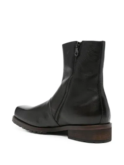 Morgillo Square-toe Boots In Black