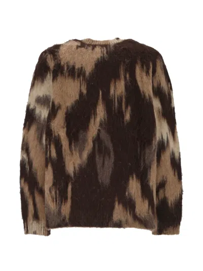 Les Deux Abstract-pattern Sweater In Brown