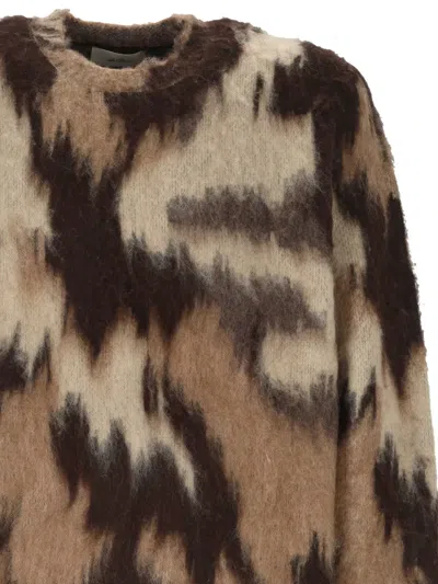 Les Deux Abstract-pattern Sweater In Brown