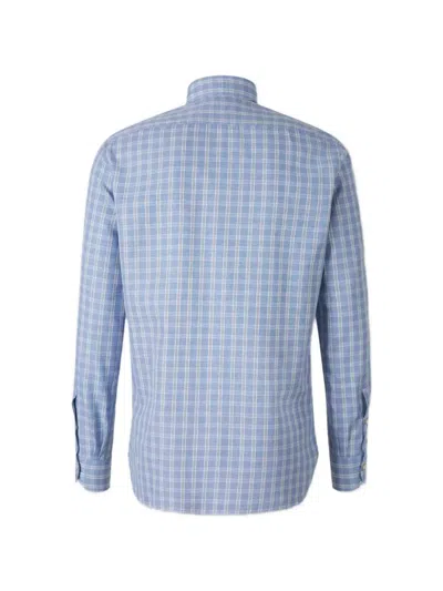 Luigi Borrelli Check-pattern Button-down Shirt In Blue