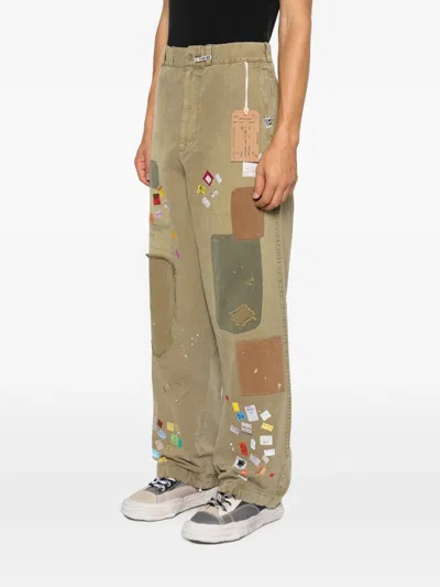 Miharayasuhiro Patchwork Jeans In Brown