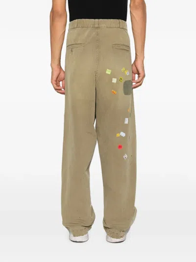 Miharayasuhiro Patchwork Jeans In Brown